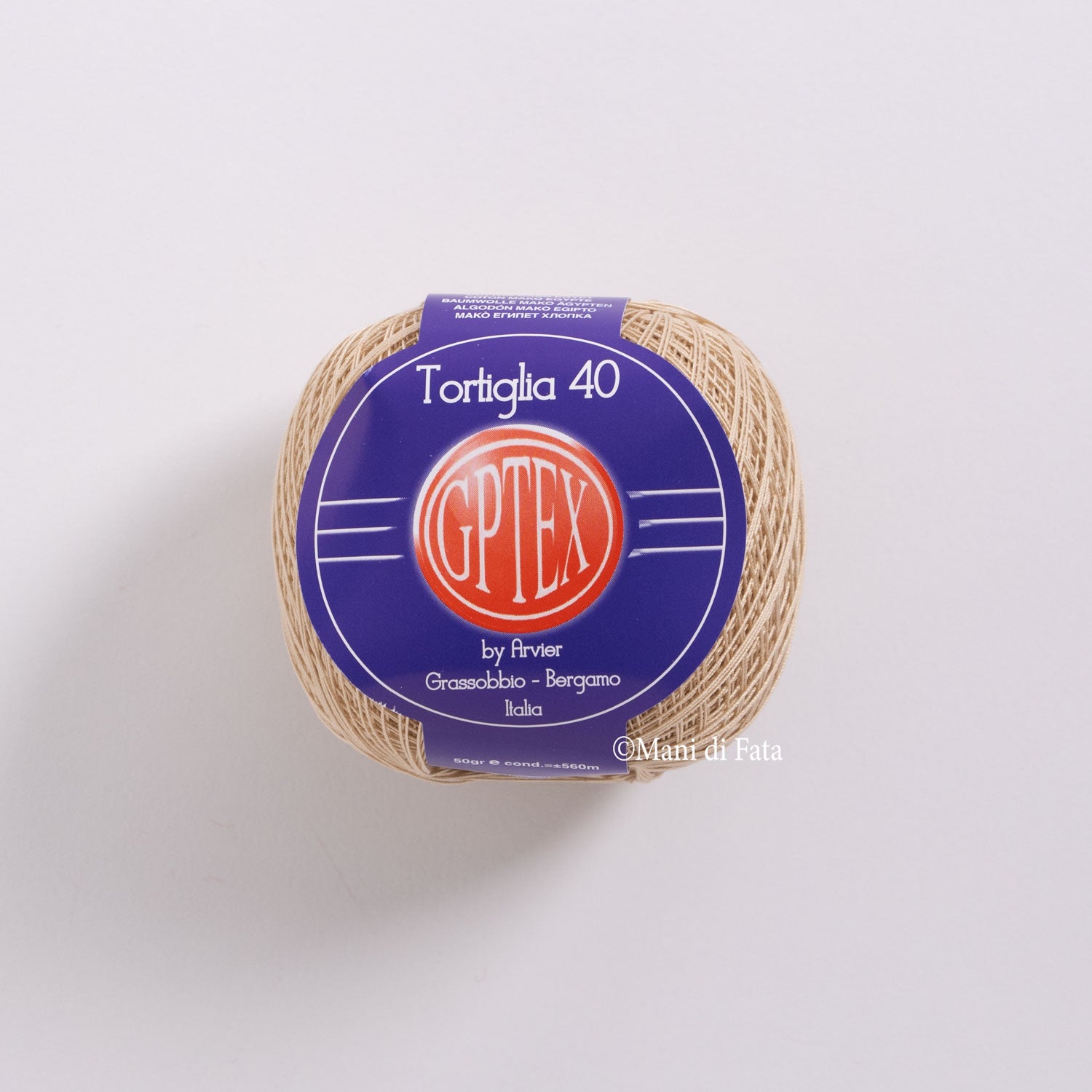 CORDONETTO TORTIGLIA N.40 COL.49 AVORIO GR.50