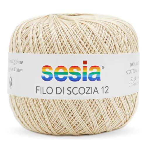 Gomitolo Sesia Scozia 12 da 50 gr. VX 0052 ecrù chiaro
