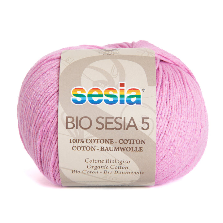 Gomitolo Bio Sesia 5 da 50gr. VX 5909 rosa