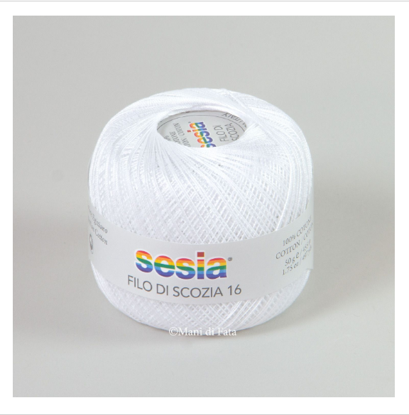 Gomitolo Sesia Scozia 16 da 50 gr. VX 0051 bianco