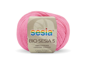 Gomitolo Bio Sesia 5 da 50 gr. VX 0452 rosa camelia