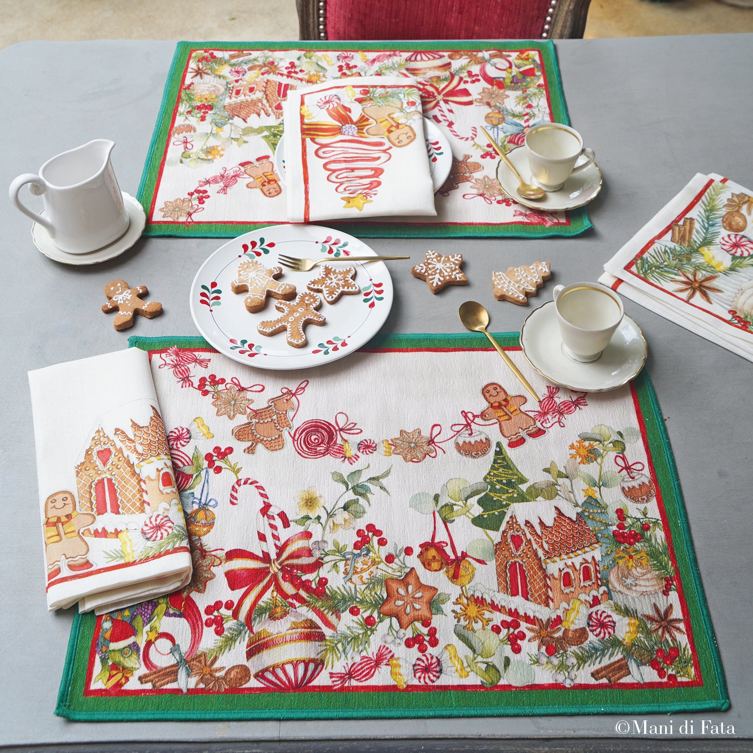 Set 2 tovagliette americane 'Pan di zenzero'