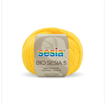 Gomitolo Bio Sesia 5 da 50 gr. VX 0372 giallo oro