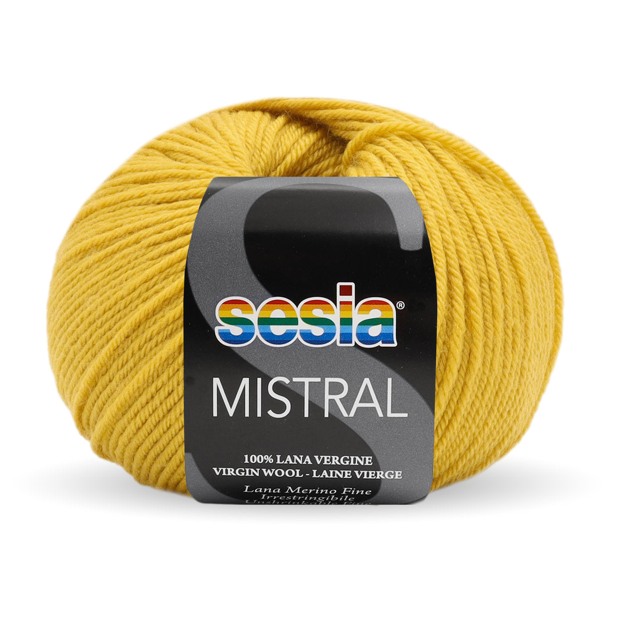 Gomitolo Sesia Mistral da 50 gr. VX 2286 giallo senape