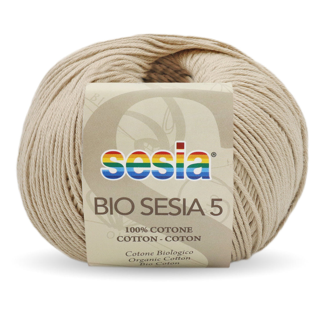 Gomitolo Bio Sesia 5 da 50 gr. VX 1083 beige