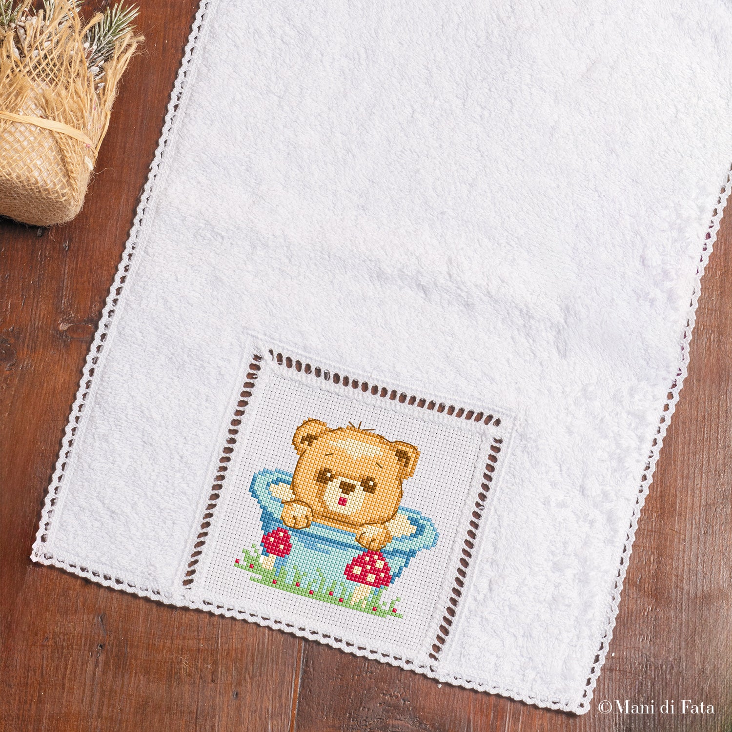 Kit lavetta in spugna con inserto in Aida