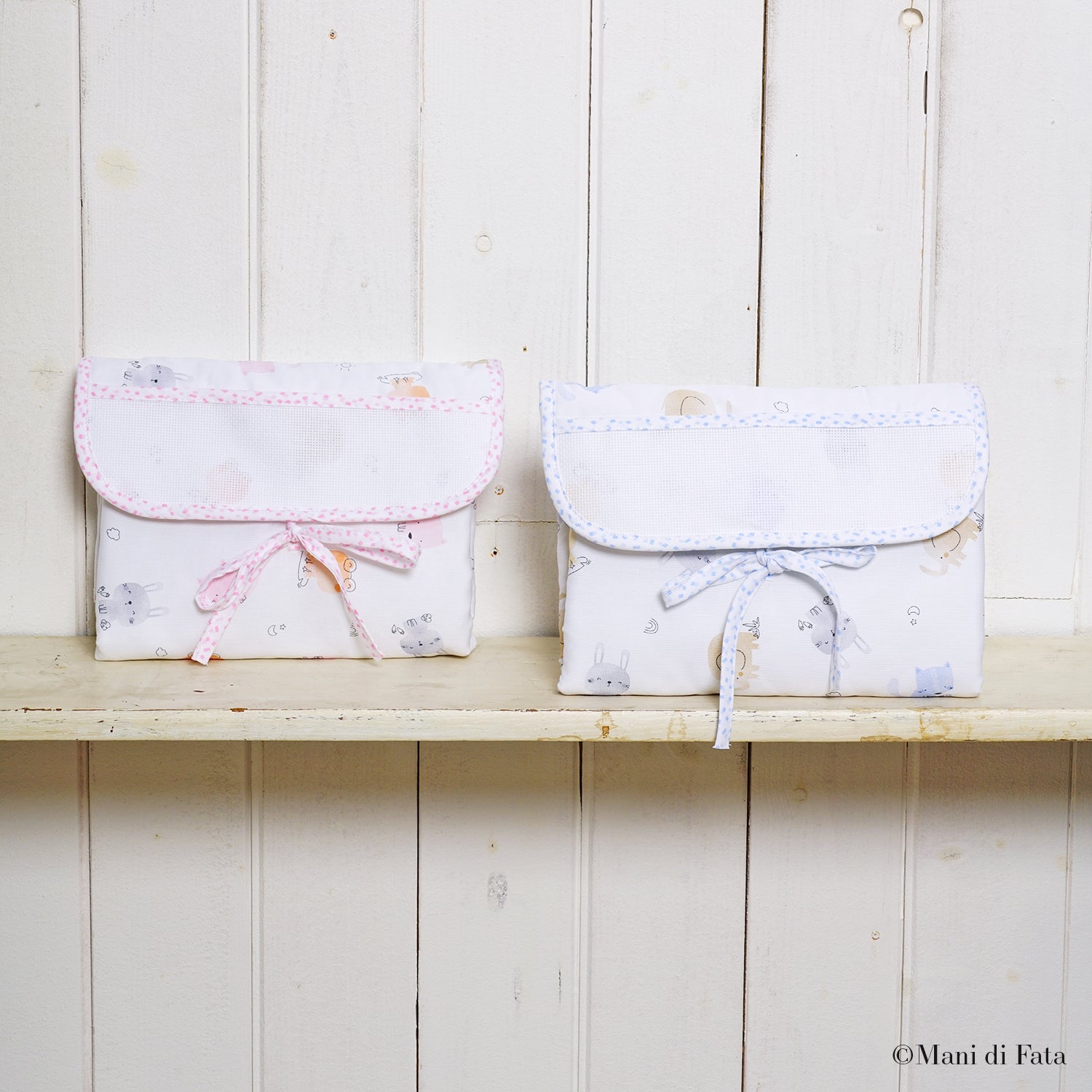 Fasciatoio da viaggio in cotone da ricamare a punto croce