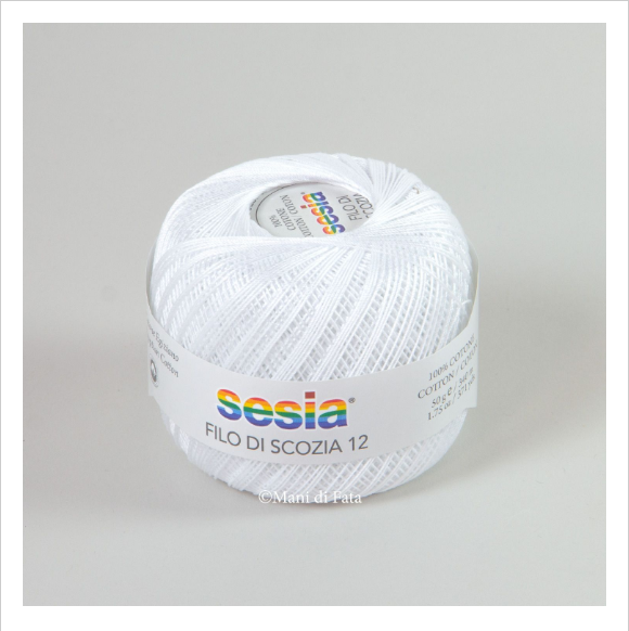 Gomitolo Sesia Scozia 12 da 50 gr. VX 0051 bianco