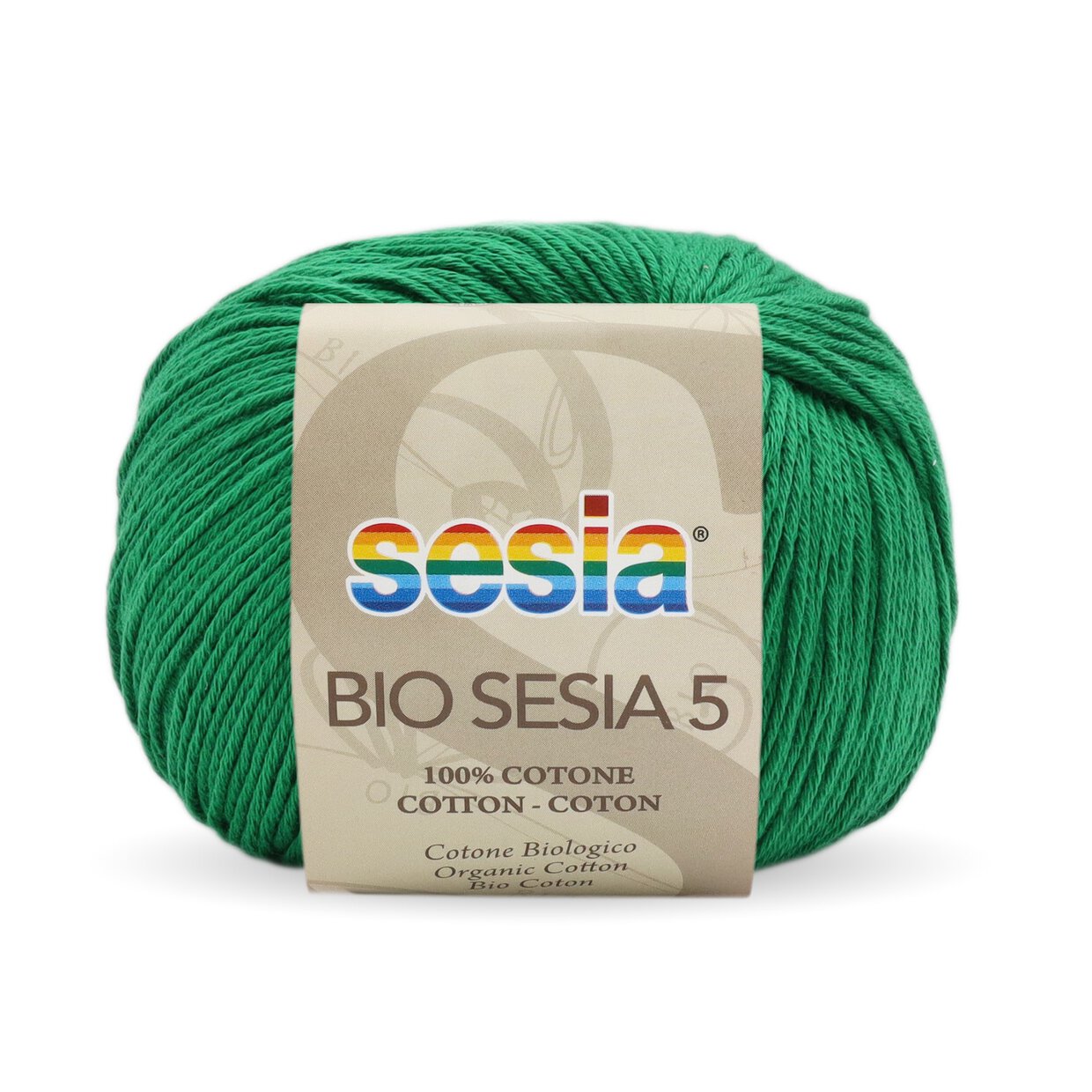 Gomitolo Bio Sesia 5 da 50 gr. VX 00764 verde bandiera