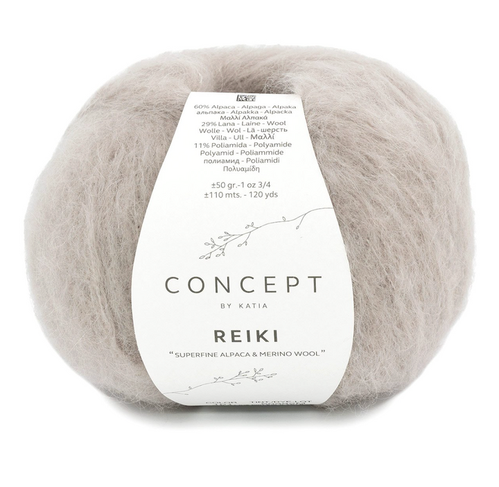 Gomitolo Reiki da 50 gr VX 00101 Grigio chiaro