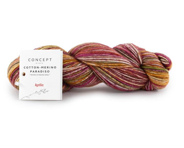 Gomitolo Cotton Merino Paradiso da 100gr VX 301 mora-ocra-verde