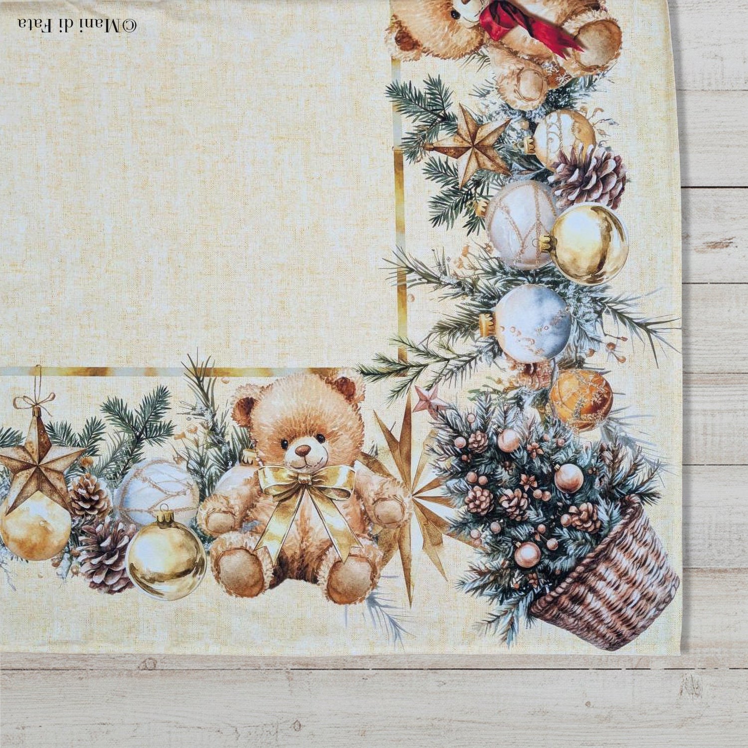 Tovaglia da 12 posti Orsetti Natalizi