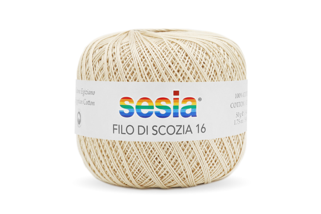 Gomitolo Sesia Scozia 16 da 50 gr. VX 0080 avorio