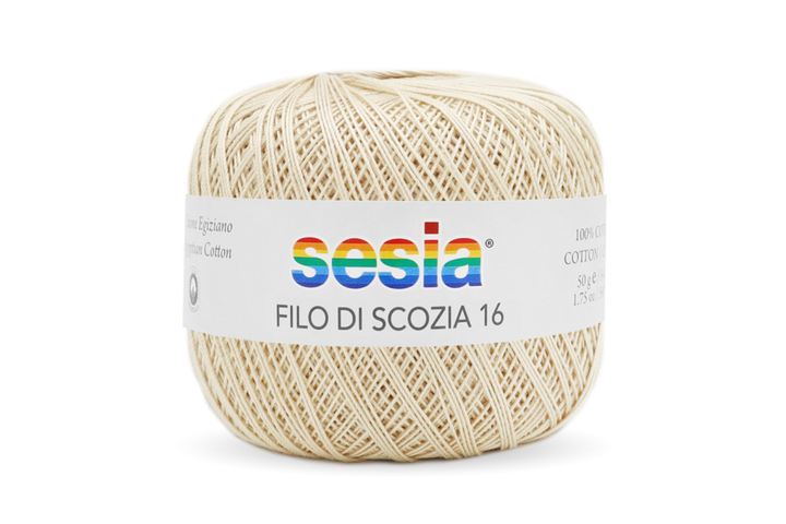 Gomitolo Sesia Scozia 16 da 50 gr. VX 0080 avorio