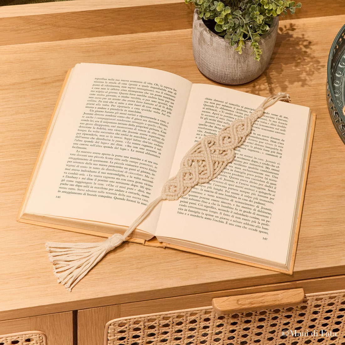 Kit segnalibro a macramé 