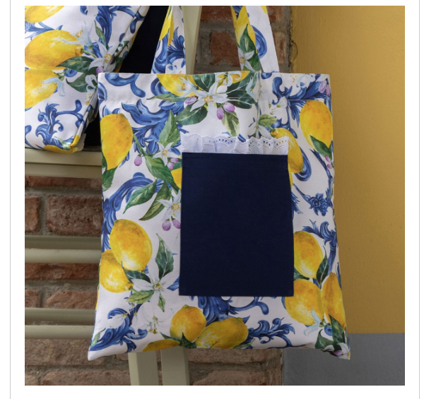 Borsa Limoni con tasca aida 