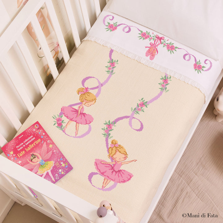 Kit per copertina lettino in Aida di Lana ballerine