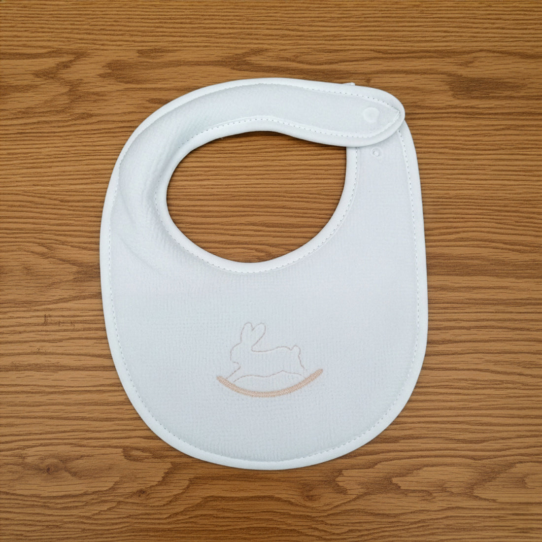 Bavetta bianco/beige in spugna di bamboo