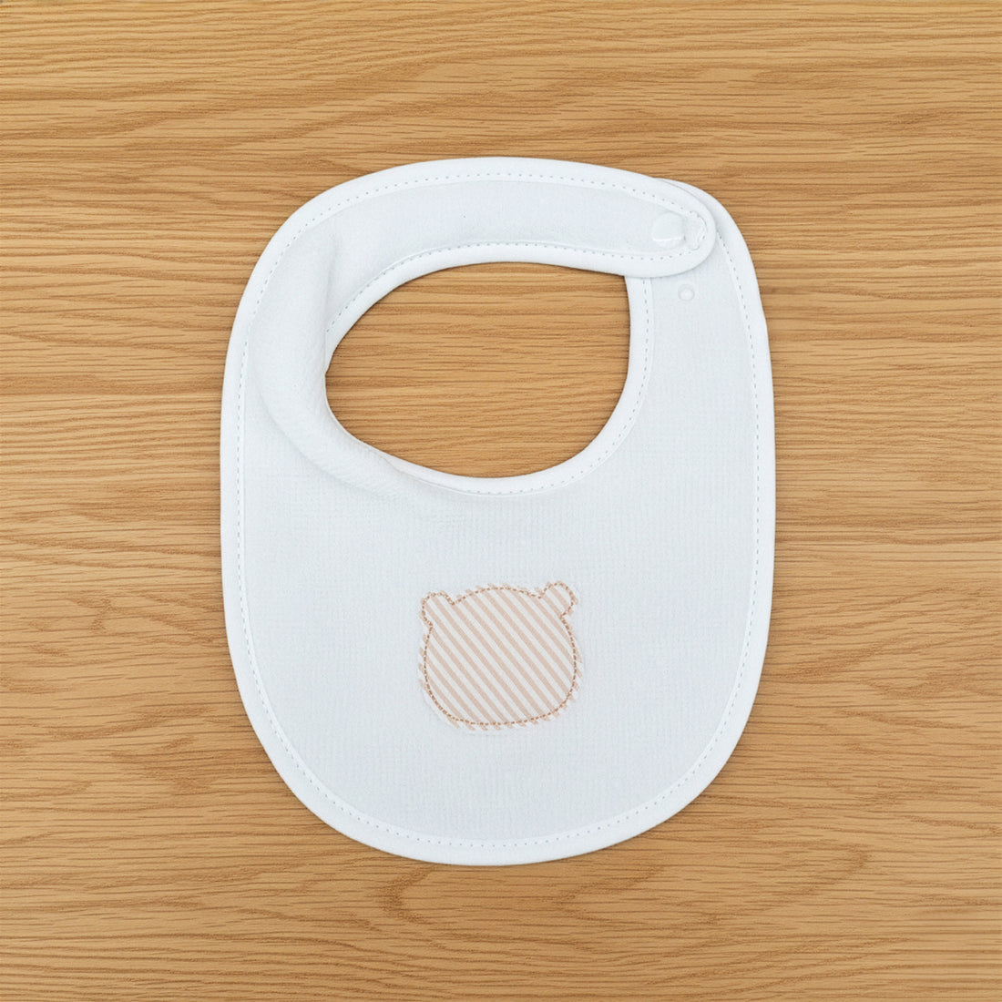 Bavetta bianco/beige in spugna di bamboo