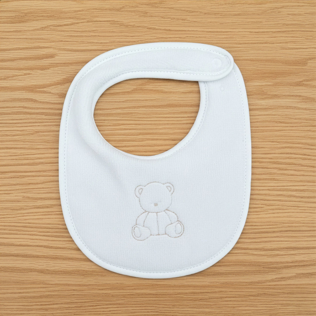 Bavetta bianco/beige in spugna di bamboo