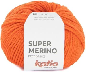 Gomitolo Super Merino da 100 gr VX 00046 Arancione profondo