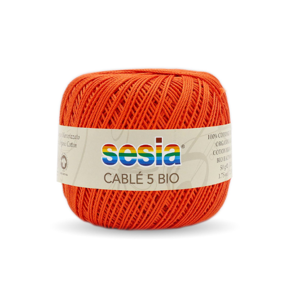 Gomitolo Sesia Cable' 5 Bio da 50 gr. VX 0402 mattone