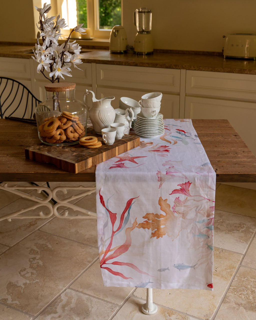 Runner da tavola in lino Ondiva