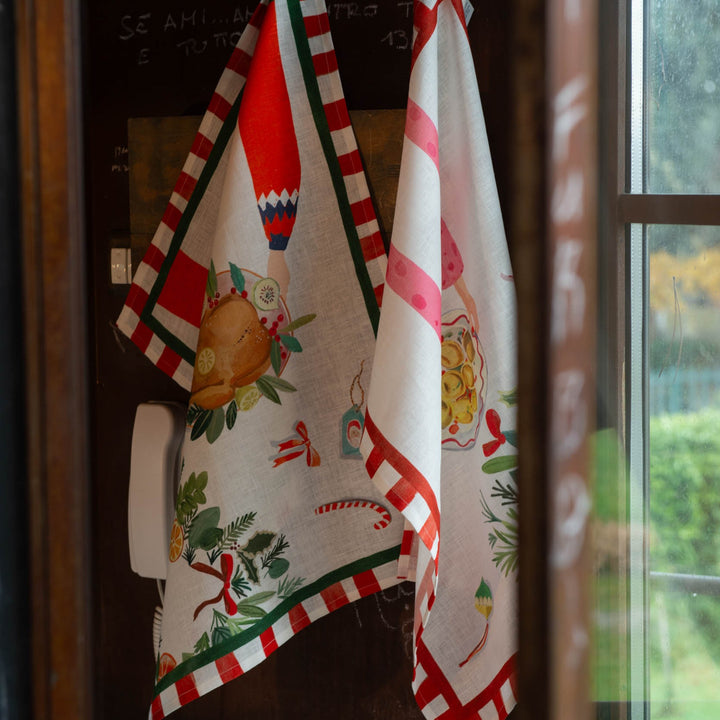 Strofinaccio in misto lino ringraziamento