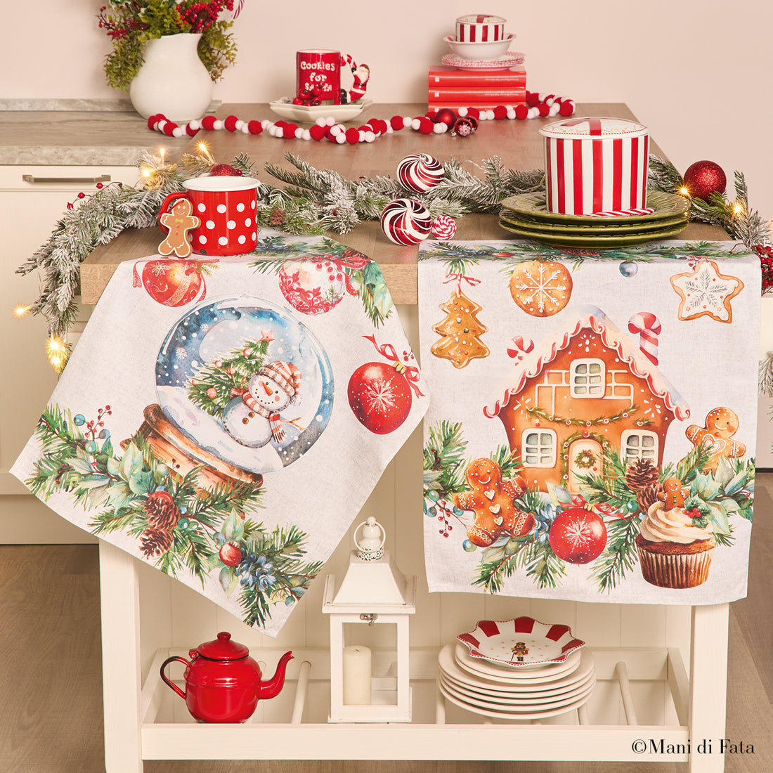 Asciugapiatti in cotone Sweet Christmas