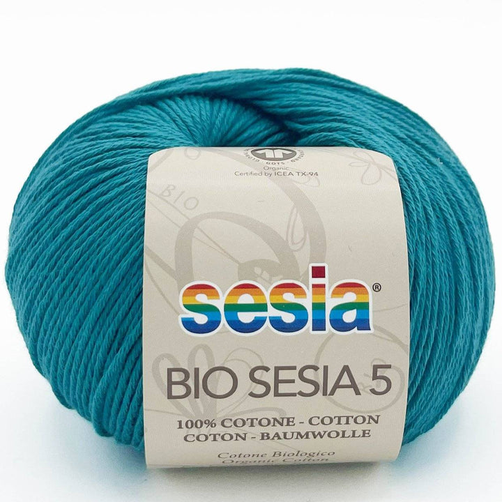 Gomitolo Bio Sesia 5 da 50gr. VX 3170 verde smeraldo