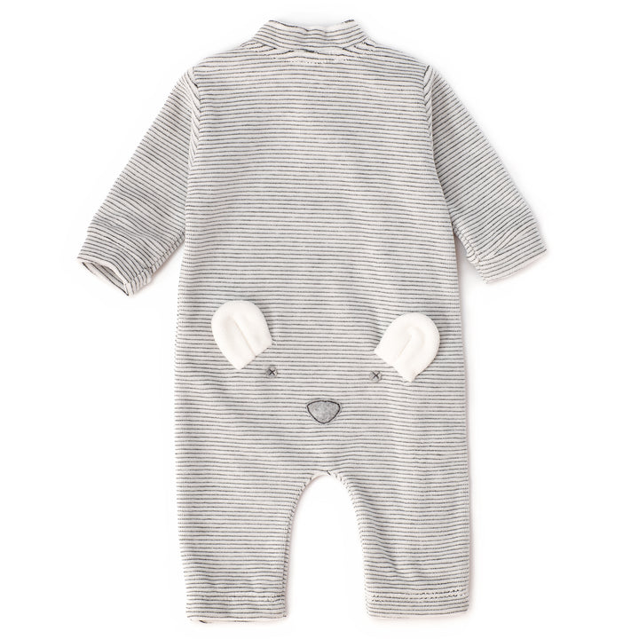 Tutina in ciniglia a righe coniglietto