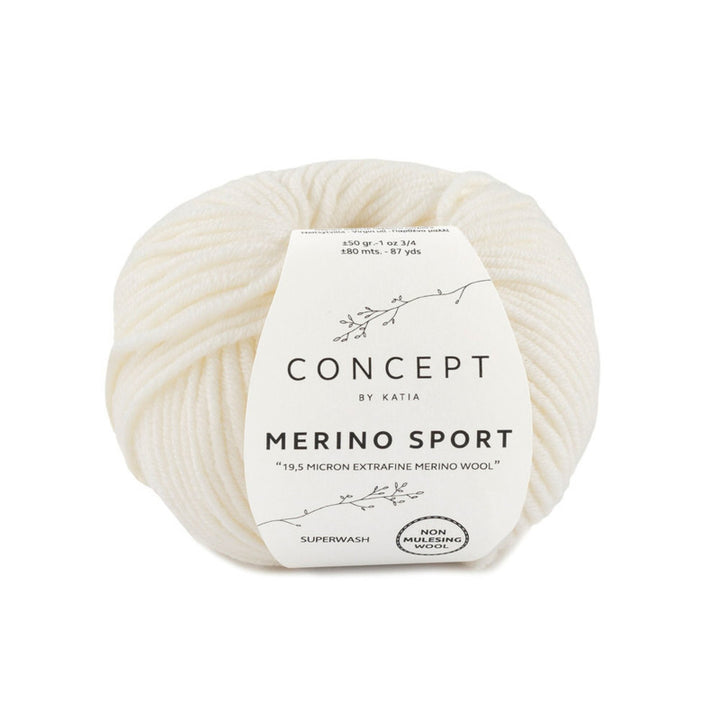 Gomitolo Merino sport da 50 gr VX 3 Panna