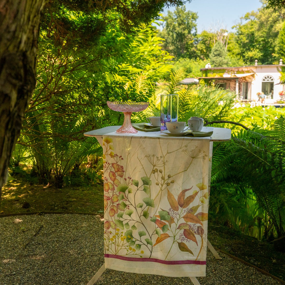 Runner da tavola in lino Selvatica