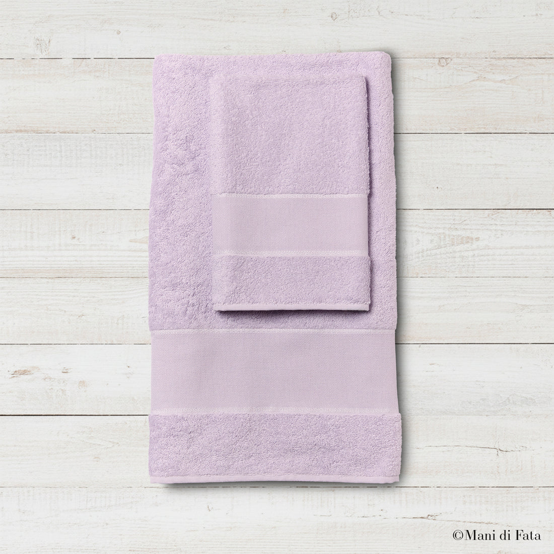 Parure spugna iris Asti ricamo punto croce