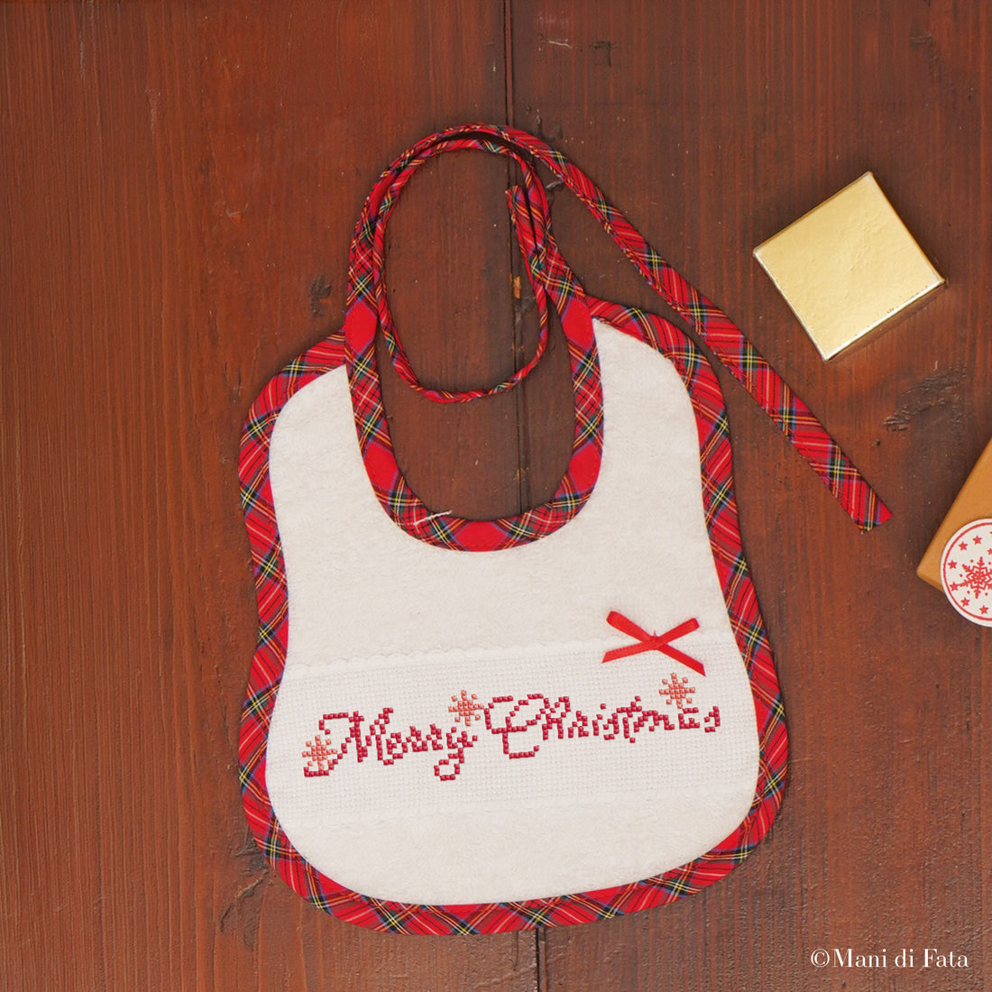 Kit bavaglino sagomato Merry Christmas