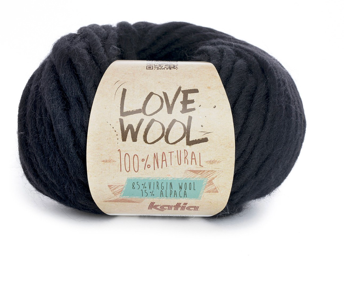 Gomitolo Love Wool da 100 gr VX 00108 Nero