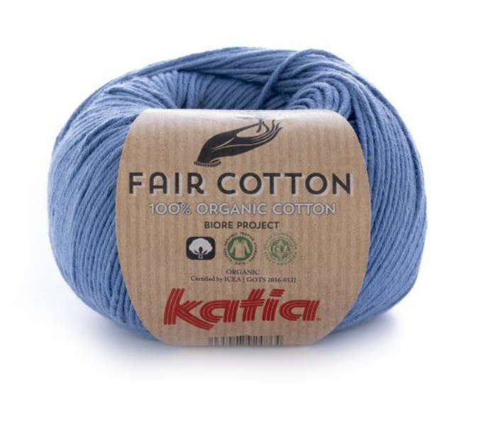 Gomitolo Fair cotton da 50 gr VX 18 Jeans