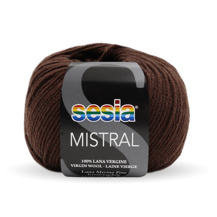 Gomitolo Sesia Mistral da 50 gr. VX 0367 castagna