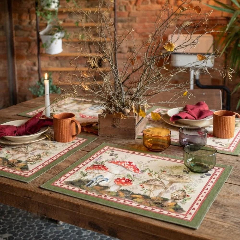 Set 2 tovagliette all'americana Grifola