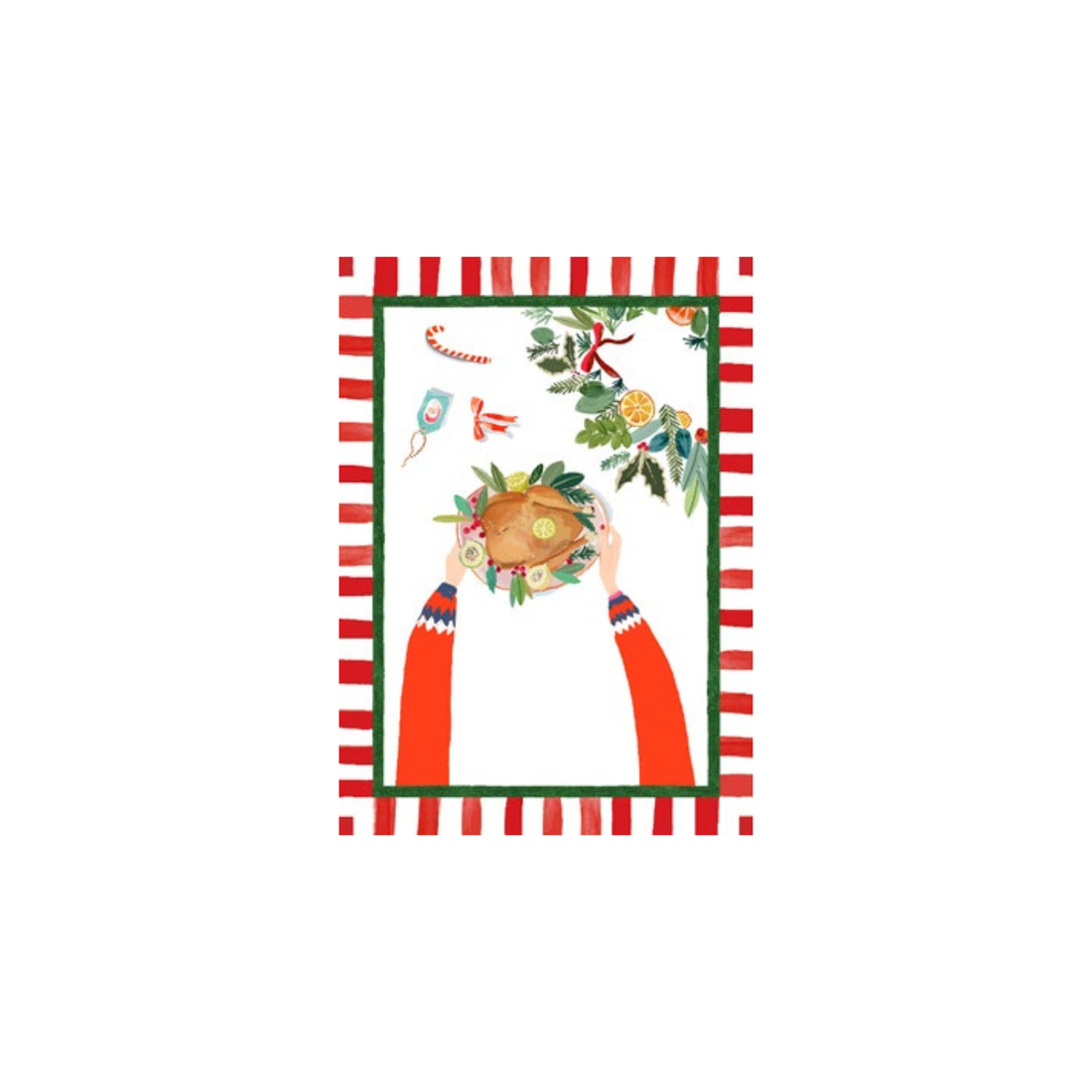 Strofinaccio in misto lino ringraziamento