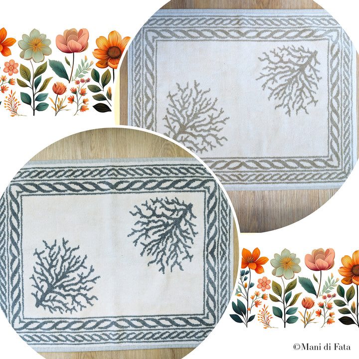 Tappeto bagno spugna cm.50x60 Corallo