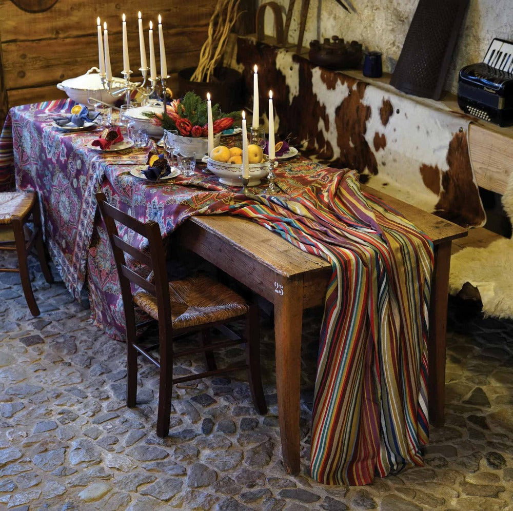 Tovaglia rettangolare da 8 Bordeaux Araba