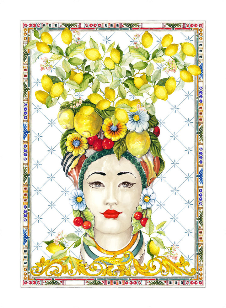 Asciugapiatti in misto lino Zagara