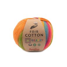 Cotone Fair Cotton Granny rosa/blu/giallo/verde/arancione