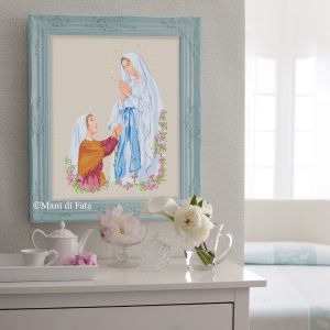 Tela e schema per quadro Madonna