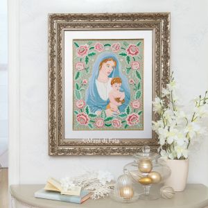 Kit intaglio per quadro 'Madonna con Bambino'