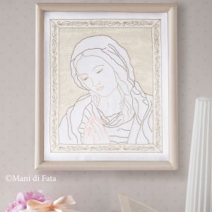 Kit a punto filza per quadro 'Madonna'