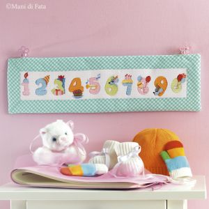 Kit punto croce per pannellino baby 'Compleanno'