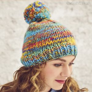 Spiegazioni per cappellino multicolor ai ferri