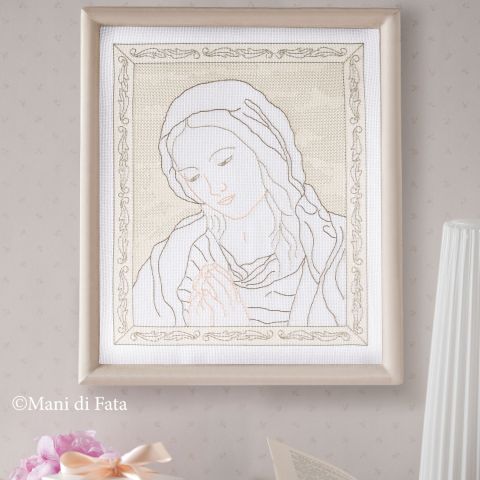 Kit a punto filza per quadro 'Madonna'